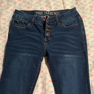 Diamond Supply Co. High Rise Dark Blue Jeans